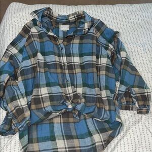 American Eagle Multicolor Plaid Shirt